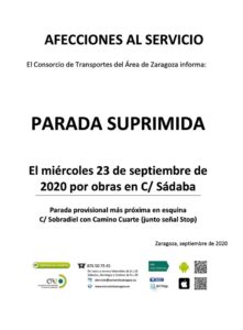 parada de autobus suprimida