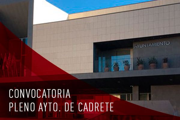 Convocatoria pleno del ayuntamiento