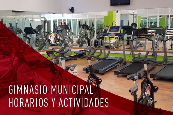 horarios y actividades del gimnasio municipal de Cadrete