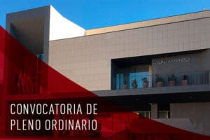 Anuncio de Pleno ordinario