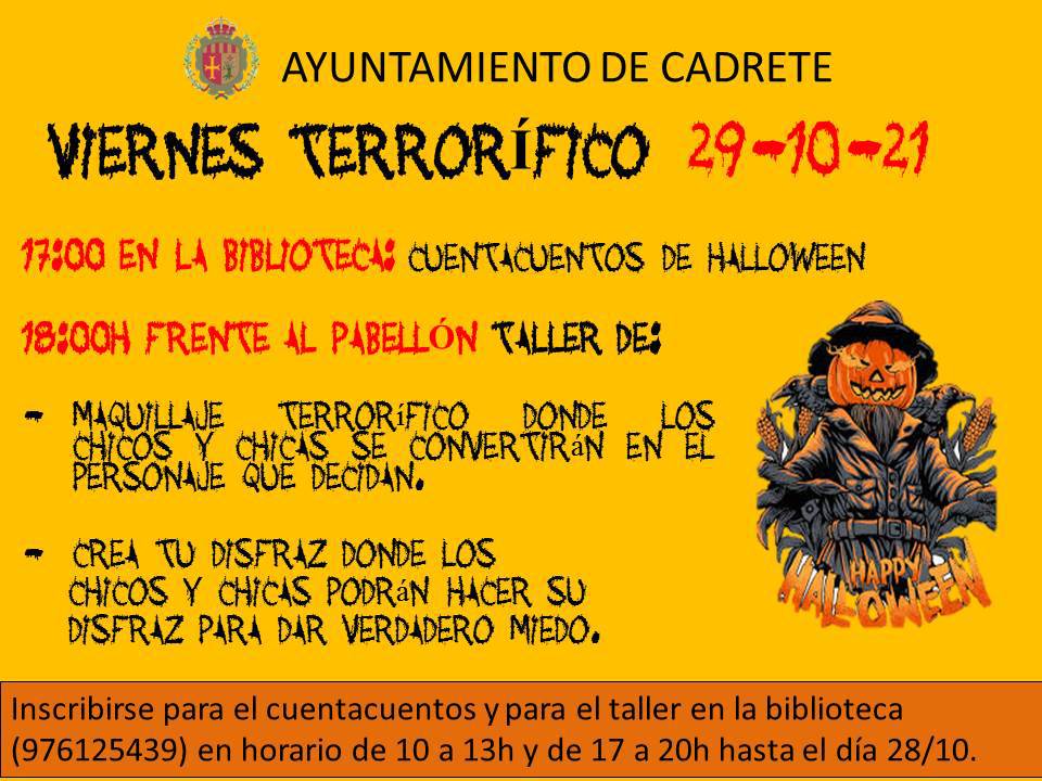 Cartel viernes terrorifico
