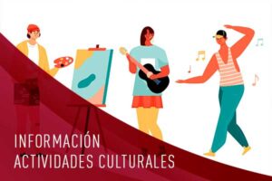Cartel informativo de reuniones de información sobre actividades culturales