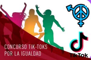 Cartel de concurso de tik-toks por la igualdad