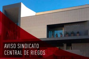 AVISO DEL SINDICATO CENTRAL DE RIEGOS