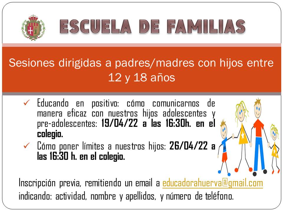 Escuela de familias 12 y 18 años