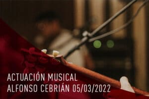 Actuación musical Alfonso Cebrián