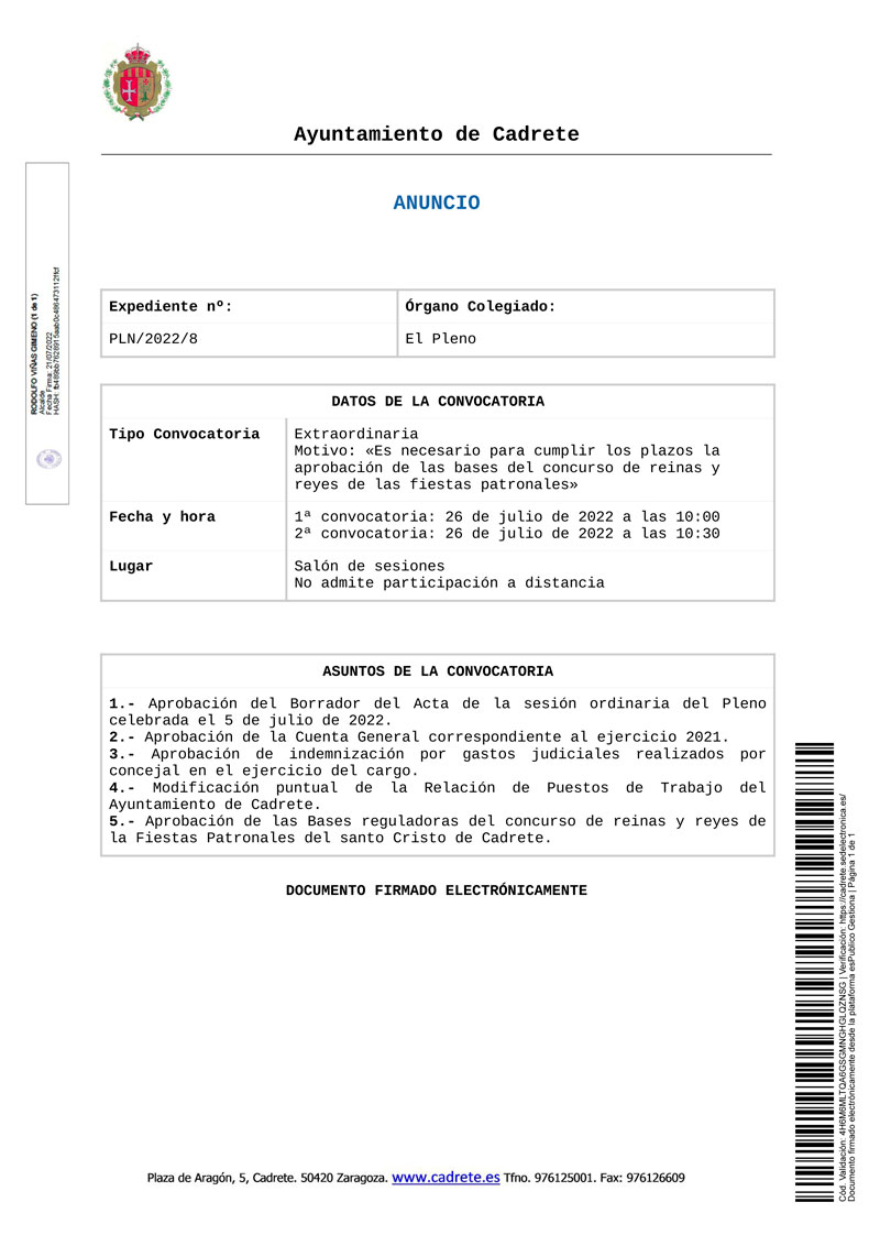 Ayuntamiento de Cadrete