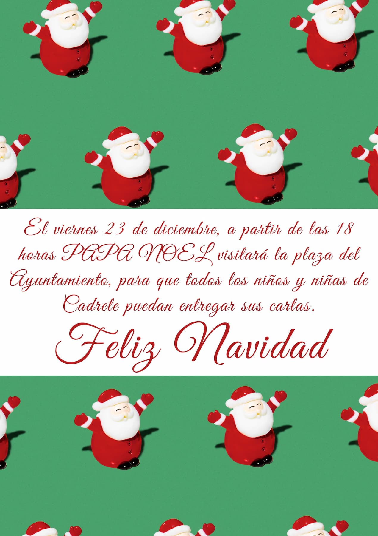Cartel Papa Noel