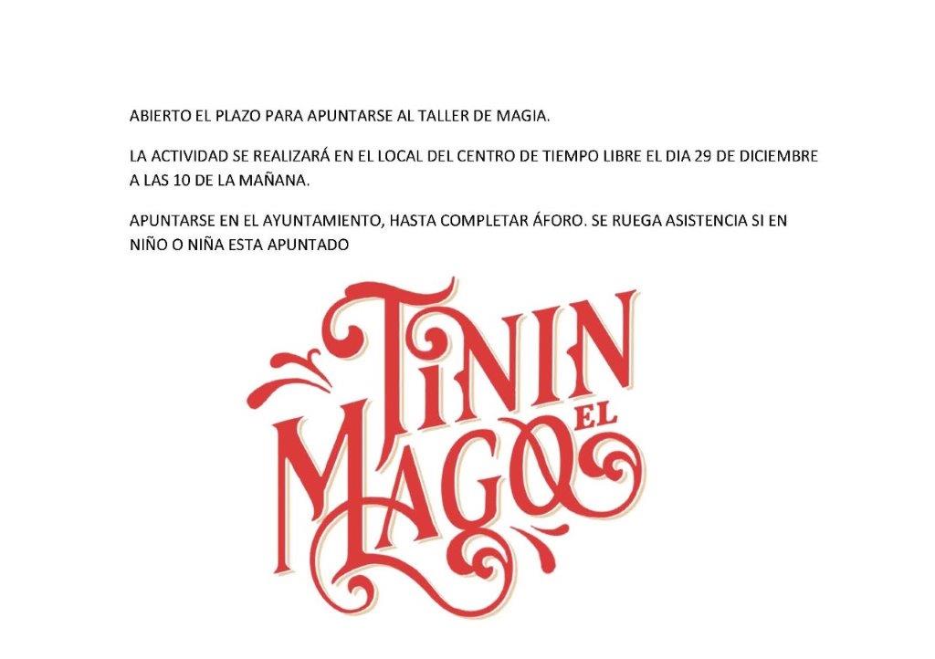 TALLER DE MAGIA