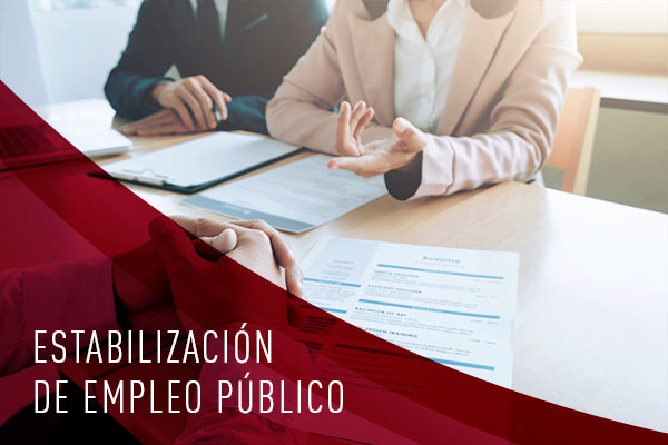 Estabilización de empleo público