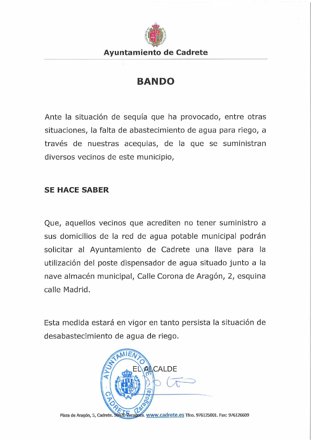 Ayuntamiento de Cadrete